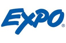 EXPO Low-Odor Dry-Erase Marker, Fine Bullet Tip, Blue, Dozen (86003)