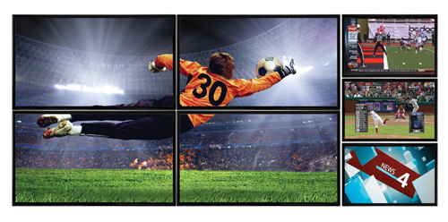 Configuration de mur vid&egrave;o