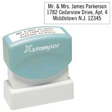 Stamp, Custom Made, Pre Inked, Impression 1-3/4"x2-1/2"
