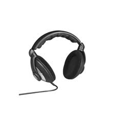 Studio Quality Headphones, 8-1/2' Cord, Dark Gray