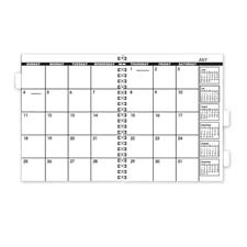 Montlhy Refill, 2011, Unruled Blocks, 9"x11", White/Cream