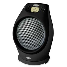 Digital Heater,1500 Watts,2-Heat Settings,14"x10-1/2"x15",BK