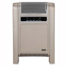 Ceramic Heater,Adjustable Thermostat,17"x6-1/2"x25",Gray