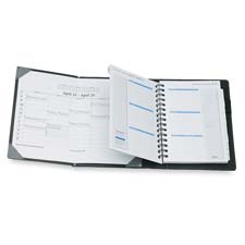 Weekly/Monthly Planner,Jan-Dec,Jan-Dec,8"x5-1/2",Black