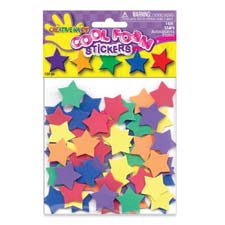 Foam Star Stickers, 120 Pieces, Assorted Bright