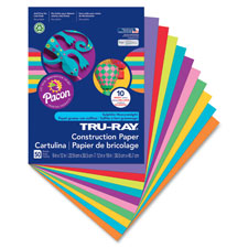  Pacon 103063 Tru-Ray Construction Paper, 76 lbs., 12
