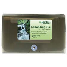 Expanding File,w/Elastic Closure,13-Pockets,12 Tabs,Assorted