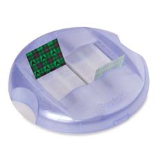 Pop-up Tape Dispenser, 150 Precut Strips, 3/4"x2", Silver