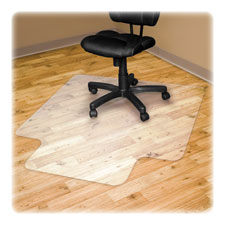 "Hard Floor Chairmat, 36""x48"", Lip 20""x12"", Clear"