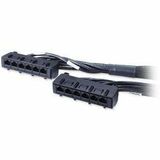 APC Data Distribution Cable CAT6 UTP CMR 6XRJ-45 Black 50FT (15.2M)