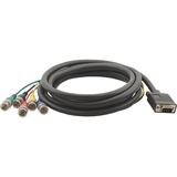 15-Pin HD (M) to 5 BNC (M) Breakout Cable - 6ft.