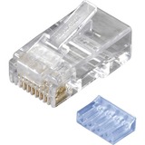 RJ45 UNSHIELDED MOD PLUG 6-WIRE 100PK