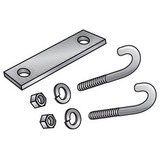 LADDER RACK J-BOLT KIT - (2) BOLTS NUTS