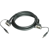 15-Pin (M) to 15-Pin (M) + 3.5mm Stereo Cable - 50ft.