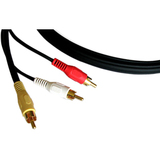 3 RCA (M) to 3 RCA (M) Cable (1 RG-59 for Video) - 6ft.