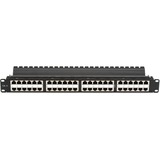 CAT5E FD-THRU PATCH PANEL 1U SHL 48PT