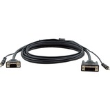 DVI-A (M) & 3.5mm (M) to 15-pin HD (M) & 3.5mm (M) - 6ft.