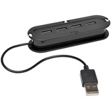 TRIPP LITE, 4 PORT USB 2.0 COMPACT MOBILE HI-SPEED ULTRA-MINI HUB WITH CABLE