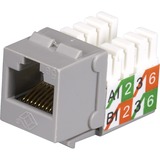 CAT5E KEYSTONE JACK UNSHIELDED GY