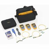 (4563229) MultiFiber Pro Singlemode Test Kit includes MultiFiber Pro Power Meter 1310 nm Laser Light Source 1550 nm Laser Light Source Singlemode Test Cords (1 Unpinned/Unpinned; 1 Unpinned/Pinned; 2 Pinned/Pinned) 2 APC MPO Adapters & Carrying Case