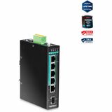 5-port Hardened Industrial Gigabit PoE+