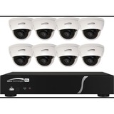 8 Channel Zip Kit with 8 Domes, 2T HD