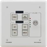 6-Button Room Controller with Digital Volume Control & LCD Group Labels - Black