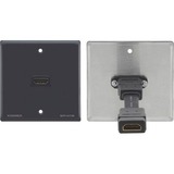 HDMI (F) to HDMI (F) Wall Plate - Gray