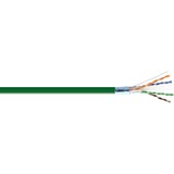 CAT 6 F/UTP LSZH Bulk Cable - 23 AWG Solid Bare Copper - Green - 500ft. - TAA compliant