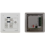 6-Button Room Controller with Digital Volume Control & LCD Group Labels - White