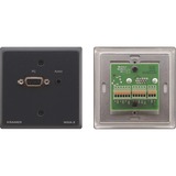 Passive Wall Plate - 15-pin HD & 3.5mm Stereo Audio