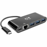 TRIPP LITE, USB C DOCKING STATION W/ USB HUB, ETHERNET ADAPTER & PD CHARGING