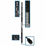 TRIPP LITE, 10KW 3-PHASE PDU, VERTICAL, SWITCHED, 0U, 24 IEC C13, 6 IEC C19 TO L21-30P - 6 FT. CORD, LX PLATFORM, TAA