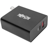 TRIPP LITE, DUAL-PORT USB WALL CHARGER WITH PD CHARGING - USB-C (39W)  USB-A (5V 2.4A/12W)