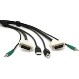 DVI KVM CABLE USB A-B 3.5MM AUD 6FT