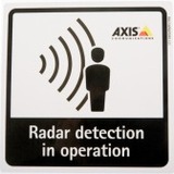 Axis branded sticker: Radar Detection