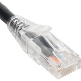 Patch Cord  CAT 6  Clear Boot  Black  7ft.