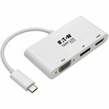 TRIPP LITE, USB C TO HDMI DISPLAYPORT VGA MULTIPORT ADAPTER 4K USB C