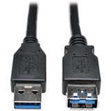 TRIPP LITE, USB 3.0 SUPERSPEED EXTENSION CABLE - USB-A TO USB-A, M/F, BLACK, 3 FT. (0.9 M)