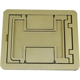 Middle Atlantic FPCTCBS Faceplates & Mounting Boxes Wiremold Fpctc - Floorport Series Cutout Cover Assembly - Brass - Die-cast Aluminum, Stainless Steel 786776152067