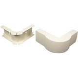 Middle Atlantic PN10F19FW Cable Management Wiremold Eclipse Pn10 Radiused Extruded Elbow Fitting - Elbow - Fog White (pn10f19fw) 786776035636