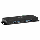 TRIPP LITE, 7 PORT INDUSTRIAL USB-C HUB, GEN2 (10G, 4X USB-A AND 3X USB-C PORTS W 15 KV ESD IMMUNITY, 2 KV SURGE)