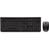 CHERRY, DW 3000 WIRELESS KEYBOARD AND MOUSE BUNDLE, FRENCH EUROPEAN AZERTY, WHISPER QUIET KEYS, BLACK, 3 BOTTON MOUSE, NANO RECEIVER