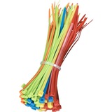 NYLON CABLE ZIP TIES 1/8X4IN ASSTD 100PK