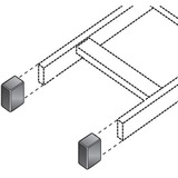 LADDER RACK END CAP KIT - (2) CAPS