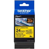 BROTHER MOBILE, 0.94IN X 26.2FT, 0.37IN PRINTABLE HEIGHT, BLACK INK ON YELLOW SELF-LAMINATING LABEL