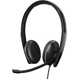 Adapt 165 II On-ear double sided headset with 3.5mm jack and leatherette earpads