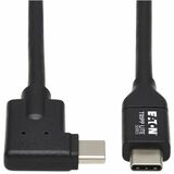 TRIPP LITE, USB-C CABLE (M/M) - USB 3.2 GEN 1 (5 GBPS), THUNDERBOLT 3 COMPATIBLE, RIGHT-ANGLE PLUG, 2 M (6.6 FT.)