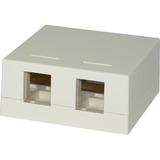 2-Port Surface Mount Box White