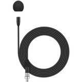 MKE ESSENTIAL OMNI-BLACK-3-PIN Lavalier microphone (omnidirectional pre-polarized condenser) with 1.6m cable for 2000 5000 6000 and 9000 Series black. Includes (1) MKE Essential omni-black with 3-Pin connector (1) MZQ 02 microphone clamp and (1) SL